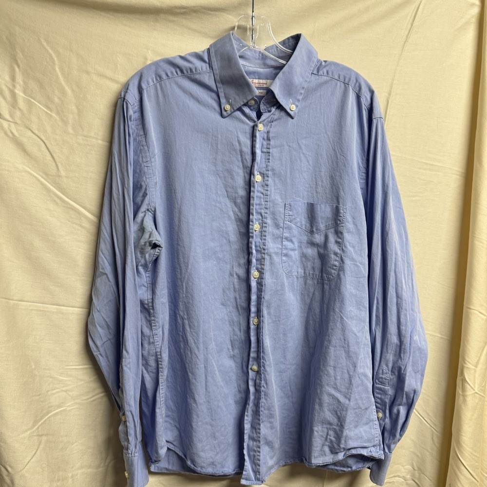 Camicissima Blue Dress Shirt 17 43Mens 100% Cotton Extra Slim Fit